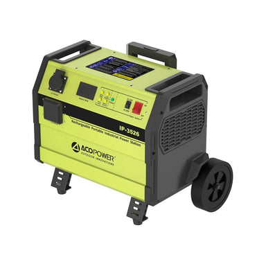 ACOPOWER IP-3526 Portable Power Station High Power Output Generator Side View