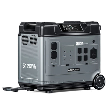 ACOPOWER P5000 Portable Portable Power Station 5120Wh/2200W Front View