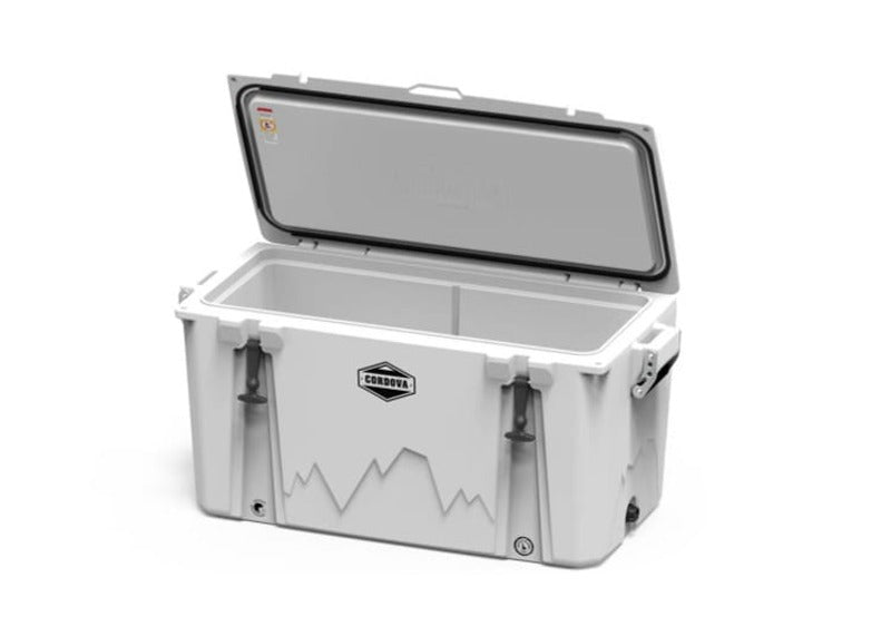 Cordova 88 qt Basecamp Class™ Hard Cooler Open Lid