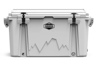 Cordova 88 qt Basecamp Class™ Hard Cooler White Front view