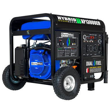 DuroMax 13,000 Watt Dual Fuel Portable Generator Side View
