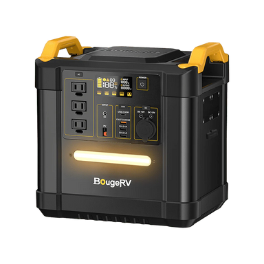 BougeRV FORT 1500 1456Wh LiFePO4 Portable Generator Front View