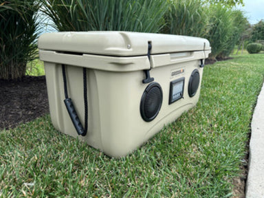 Gridiron Outdoor 68QT Speaker Cooler Bluetooth side view