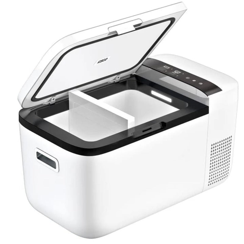 ICECO 21QT GO20 Dual Zone Portable Fridge Open View