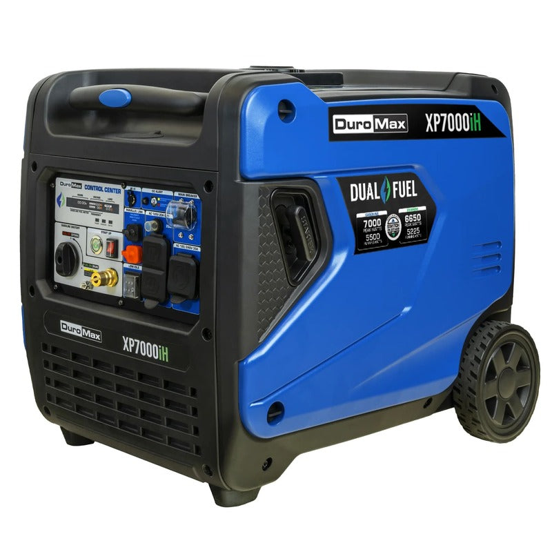 DuroMax 7,000 Watt Portable Dual Fuel Inverter Generator w/ CO Alert full view