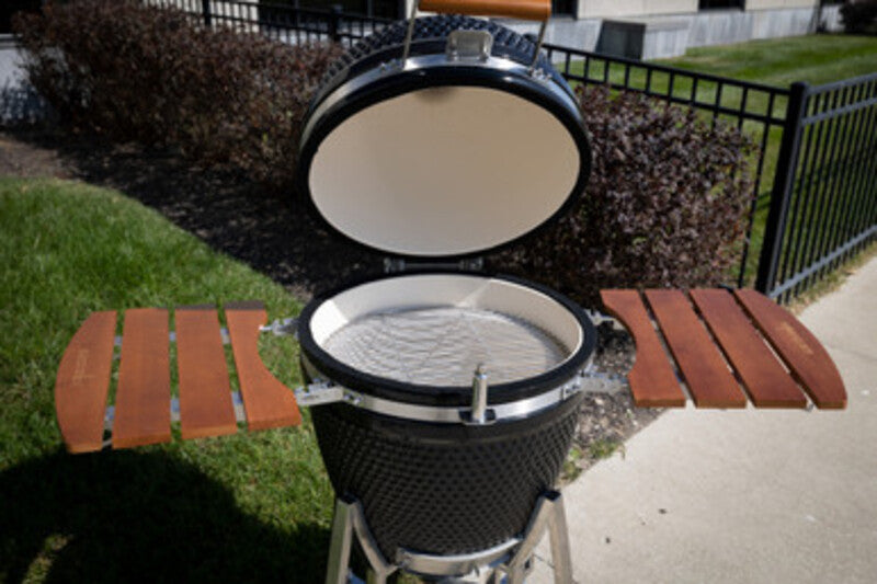 Gridiron Outdoor Kamado 21" Smoker Portable Open View