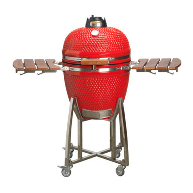Gridiron Outdoor Kamado 21 Ceramic Grill & Charcoal Smoker Red