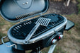 Gridiron Outdoor Tailgate 205 Dual Burner Portable Gas Grill side view open