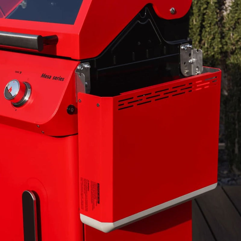 Monument Mesa 200 Gas Grill Red Side table down