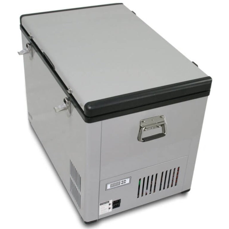Whynter FM-85G 85 Quart Portable Fridge / Freezer Gray top view